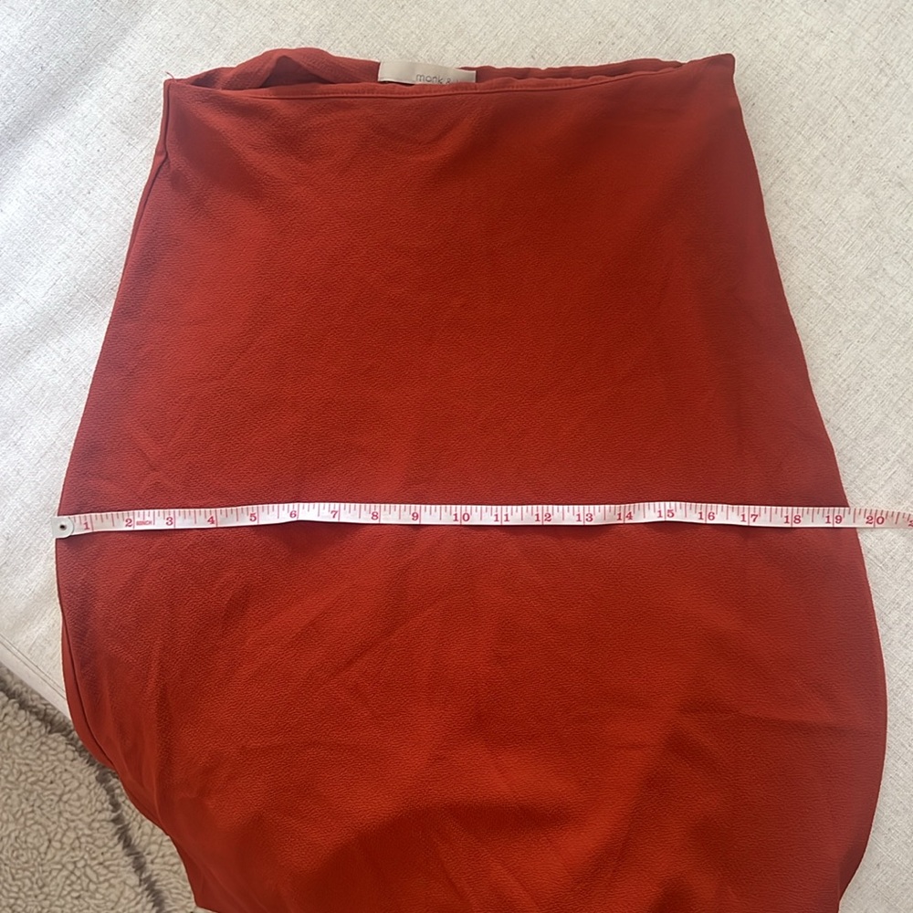 Rust colored midi skirt - Picture 5 of 5